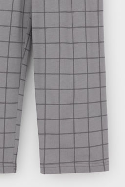 Crockid _ К 1600/черный,двойная клетка пижама дет  фото 5