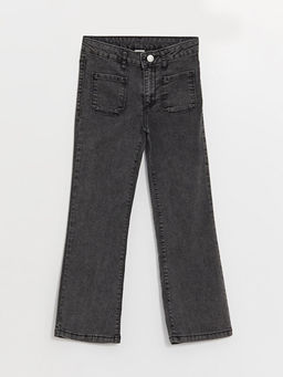 Basic ?spanyol Pa?a K?z ?ocuk Jean Pantolon