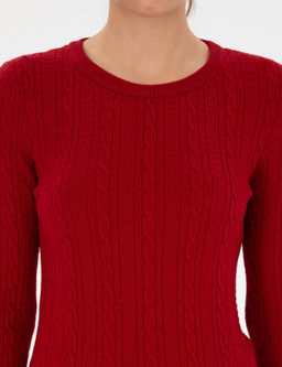 K_rm_z_ Extra Slim Fit _rg_ Desenli Kazak