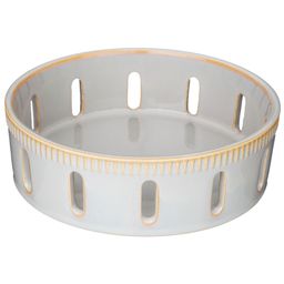 ВАЗА СЕРВИРОВОЧНАЯ BRONCO SOUL KITCHEN 16*5 СМ СЕРАЯ