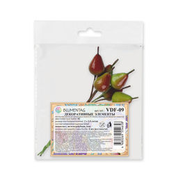 Blumentag VDF-09 Декоративные элементы 6 х 6 шт. 2.5 см 01 груша желтая  фото 5