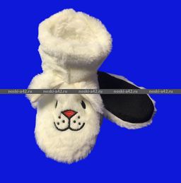 Цена за 2 пар. 2 ПАРЫ - Носки-САПОЖКИ детские с мехом Мордочки ВЫСОКИЕ длина подошвы 17-18 см - For you фото 7