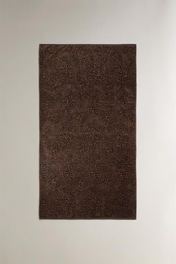ANIMAL PRINT VELOUR BEACH TOWEL - Zara фото 7