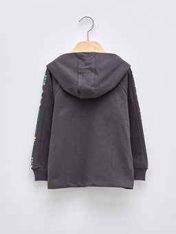 Uzun Kollu Bask?l? Erkek Bebek Hoodie - Waikiki фото 2
