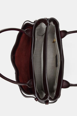 LEATHER MINI CITY BAG - Zara фото 13