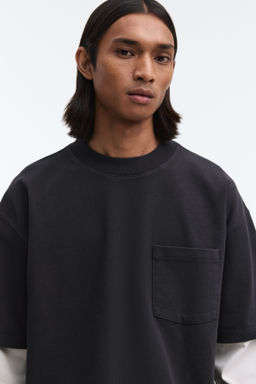 Camiseta de algod?n dise?o layering Oversized Fit - H&m фото 5