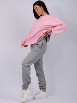 Джоггеры Мистерия 5, футер 3-х нитка начес - Малина фото 4