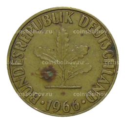 10 пфеннигов 1966 года F Германия