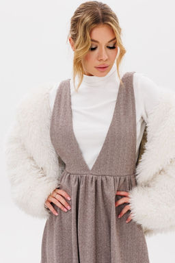 Сарафан AmberA 1106-1 светло-коричневый  фото 4