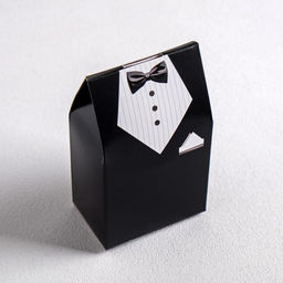 Цена за 5 шт. Коробка бонбоньерка, упаковка подарочная, свадебная, упаковка подарочная, «Костюм жениха», 5.5 х 10 см