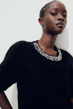 Top en mezcla de mohair con strass - H&m фото 3