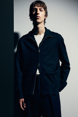 Cardigan con cremallera