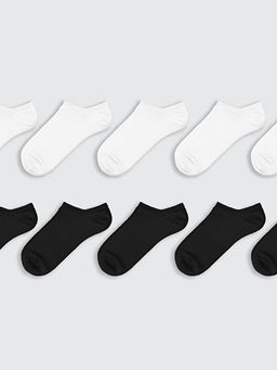 Kad?n D?z Sneaker ?orap 10lu