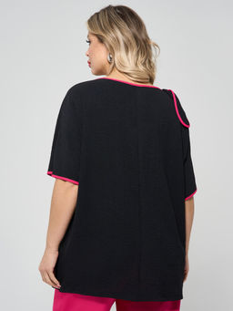 Блузка 0324-1 чёрный - Dora фото 22