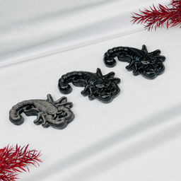 Фигурка Скорпион из серебристого Обсидиана