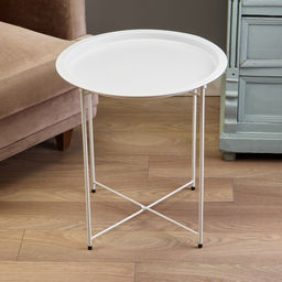 Столик журнальный «Клик Мебель», 470×470×510 мм, цвет белый