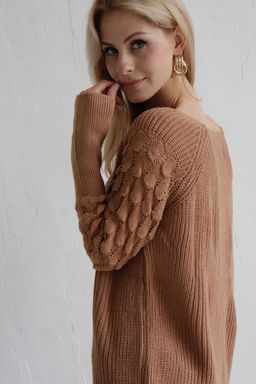 10006 Джемпер бежевый - Martichelli фото 18