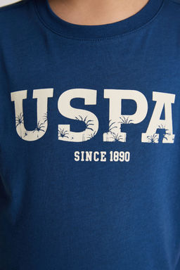 Erkek _ocuk A__k Lacivert Bisiklet Yaka Basic Ti__rt - U.s. polo assn фото 9
