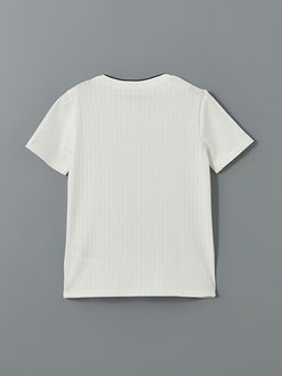 Bisiklet Yaka Dokulu Erkek ?ocuk Ti??rt