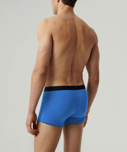 ATLANTIC 3MH-011 Трусы шорты Solid - набор 3 шт. темно-голубой + светло-голубой + индиго  фото 3