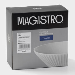 Салатники Magistro Jarwah Lausanne, 700 мл, 17.5×7.3 см, набор 2 шт., фарфор, серые