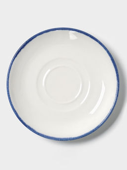 Бульонница с блюдцем Magistro Blue Lagoon, 300 мл, фарфор, белая  фото 3