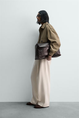 LIMITED EDITION VISCOSE PLEATED TROUSERS - Zara фото 13