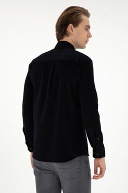 Мужская черная рубашка с длинным рукавом Неожиданная скидка в корзине - U.s. polo assn фото 5