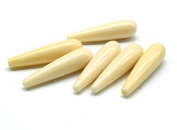 Бусины из агата белого имитация капля 10*10*40мм Радуга камня