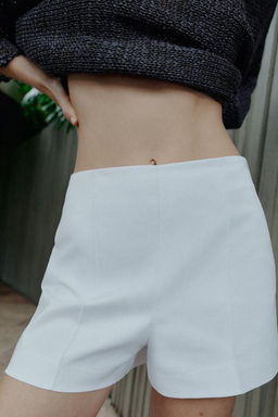 HIGH-WAIST BERMUDA SHORTS - Zara фото 12