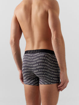 Цена за 2 штуки! Трусы боксеры мужские с серые принтом текст на графите1 411221 - Mark formelle фото 5