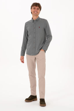 Erkek Gri Uzun Kollu Basic G_mlek Sepette S_rpriz _ndirim - U.s. polo assn фото 4