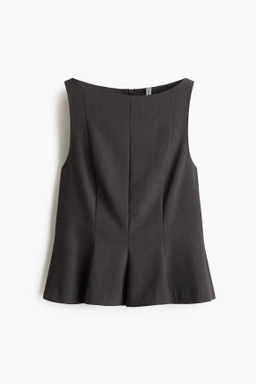Top sastre con peplum