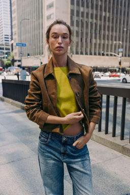 FAUX SUEDE JACKET - Zara фото 8