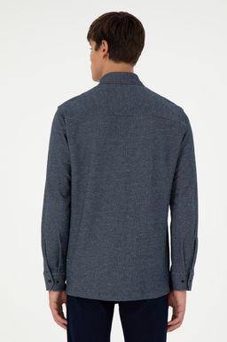 Мужская темно-синяя трикотажная рубашка Неожиданная скидка в корзине - U.s. polo assn фото 5