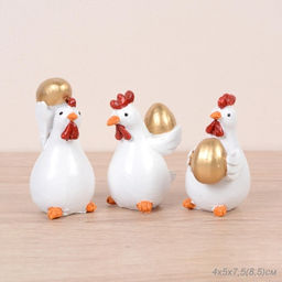 Фигурка Петушок 4х5х8,5 см / KXY5189-8 /уп 3/144/Пасха