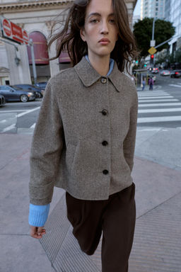 SHORT WOOL COAT - Zara фото 16