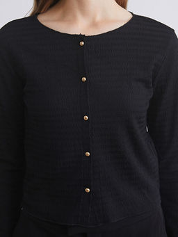 Bisiklet Yaka Dokulu Kad?n H?rka