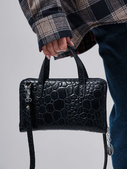 Сумка кожаная Azaro 30850 синий камень