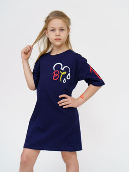 894Д Футболка детская "Темно-синий"