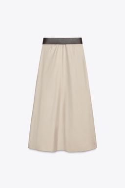BELTED MIDI SKIRT - Zara фото 8