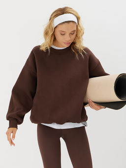 Утепленный свитшот оверсайз - NEVERLATE фото 3