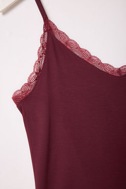 TRENDYOLMILLA Bordo Dantel Detayl? Regular/Normal Kal?p Ask?l? Orme Atlet TWOSS25AL00046  фото 6
