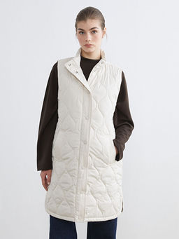 Dik Yaka Kapitone Kad?n ?i?me Yelek