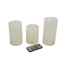 ULD-F052 RGB RC CANDLE SET3 Фигура светодиодная Свеча на батарейках 2АА (не в/к), в составе набора из 3 штук. 1 светодиод. RGB свет. Пульт ДУ (в/к). TM Uniel