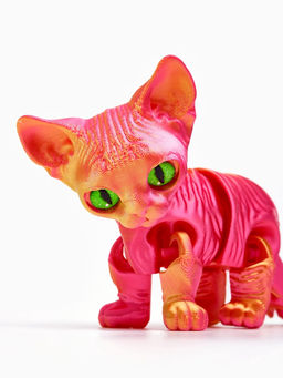 3Д - печатная игрушка «Котёнок», подвижная, цвет МИКС - Simaland фото 4