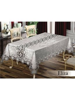Скатерть EFOR ELIZA SET 160*220 8 салфеток- серый