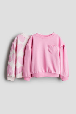Pack de 2 sudaderas con mangas abullonadas