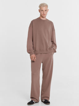 Свитшот мужской таупово-бежевый с растительным орнаментом тауп +печать 121894 - Mark formelle фото 3