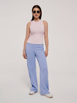 CONTE Базовый топ из вискозы в рубчик без рукавов LD 2846 pink diamond - Conte elegant фото 3